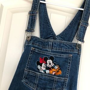 Mickey Mouse and Friend Denim Overalls Size 10